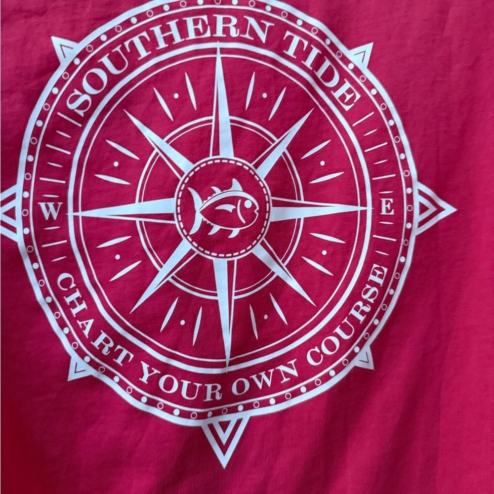 Southern Tide "Find Your Way Home" t-shirt in pink like new size xs Cotton - Picture 6 of 6
